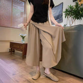 レディースハイウエスト通気性カジュアルパンツ