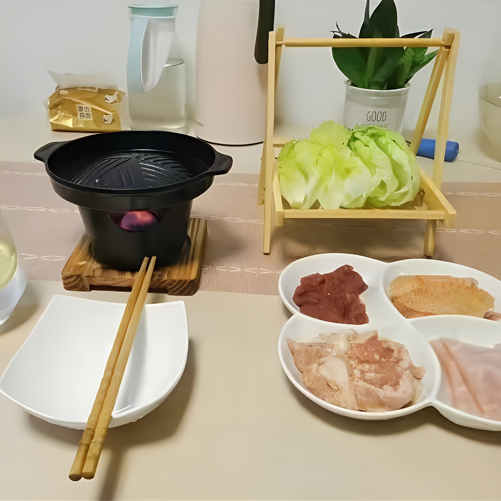 ミニ家庭用ノンスティックバーベキューパン