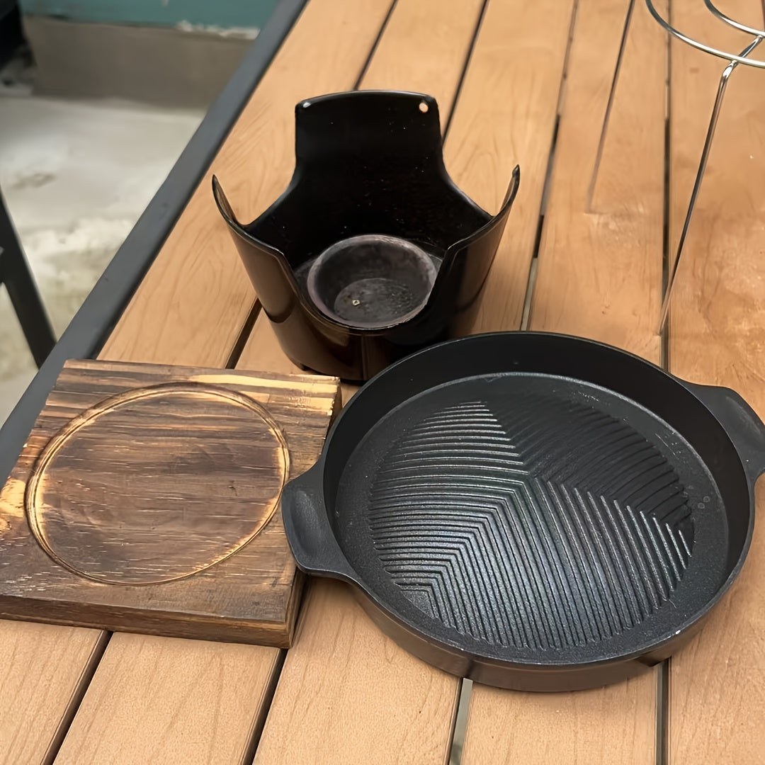 ミニ家庭用ノンスティックバーベキューパン