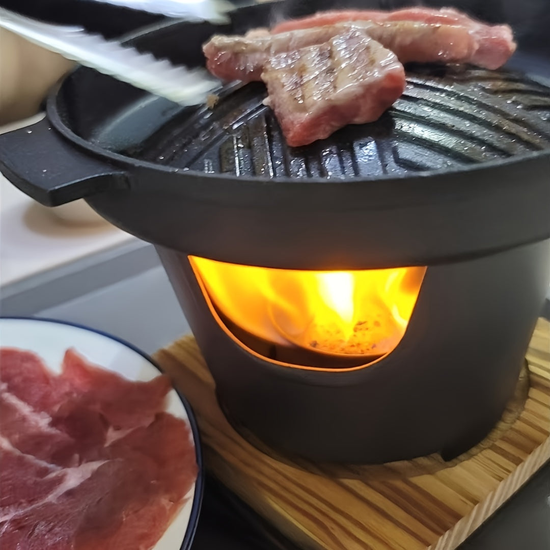 ミニ家庭用ノンスティックバーベキューパン