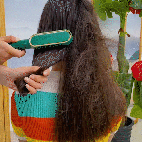 スマート電動マイナスイオンふわふわストレートヘアコーム