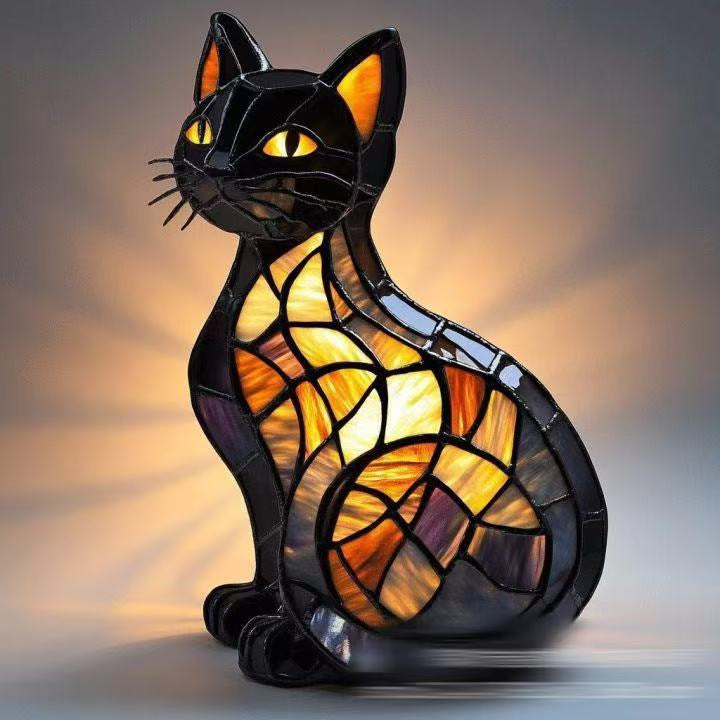 輝く真夜中の猫