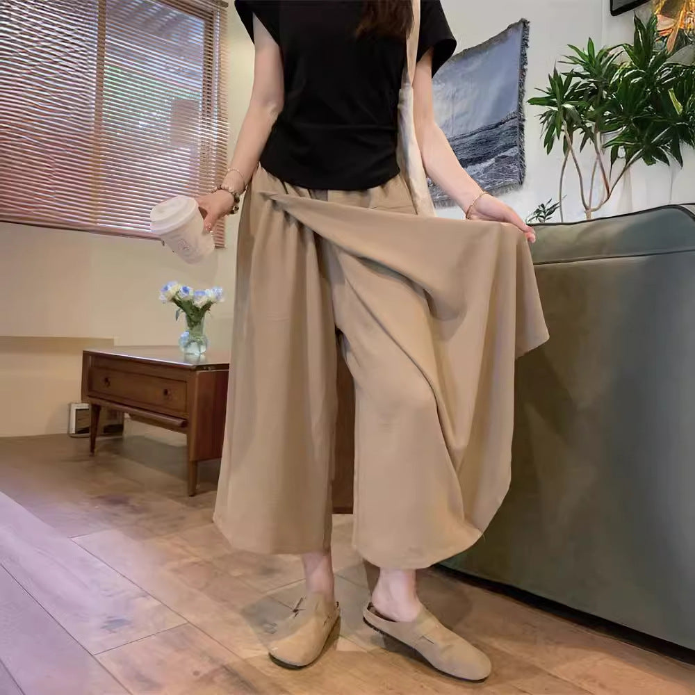 レディースハイウエスト通気性カジュアルパンツ