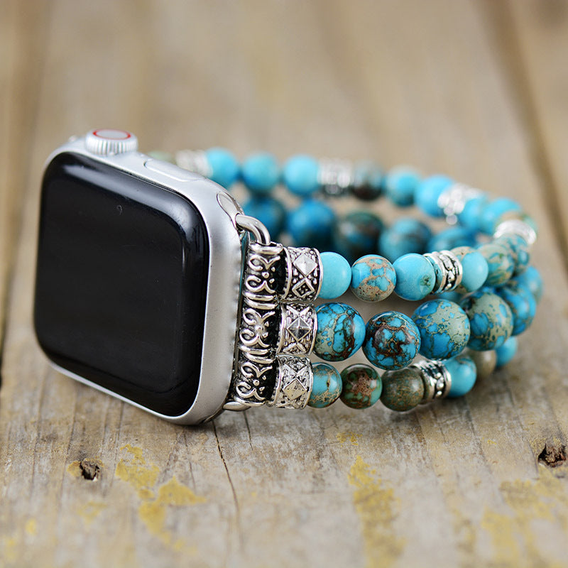 インペリアルジャスパーストレッチApple Watchストラップ