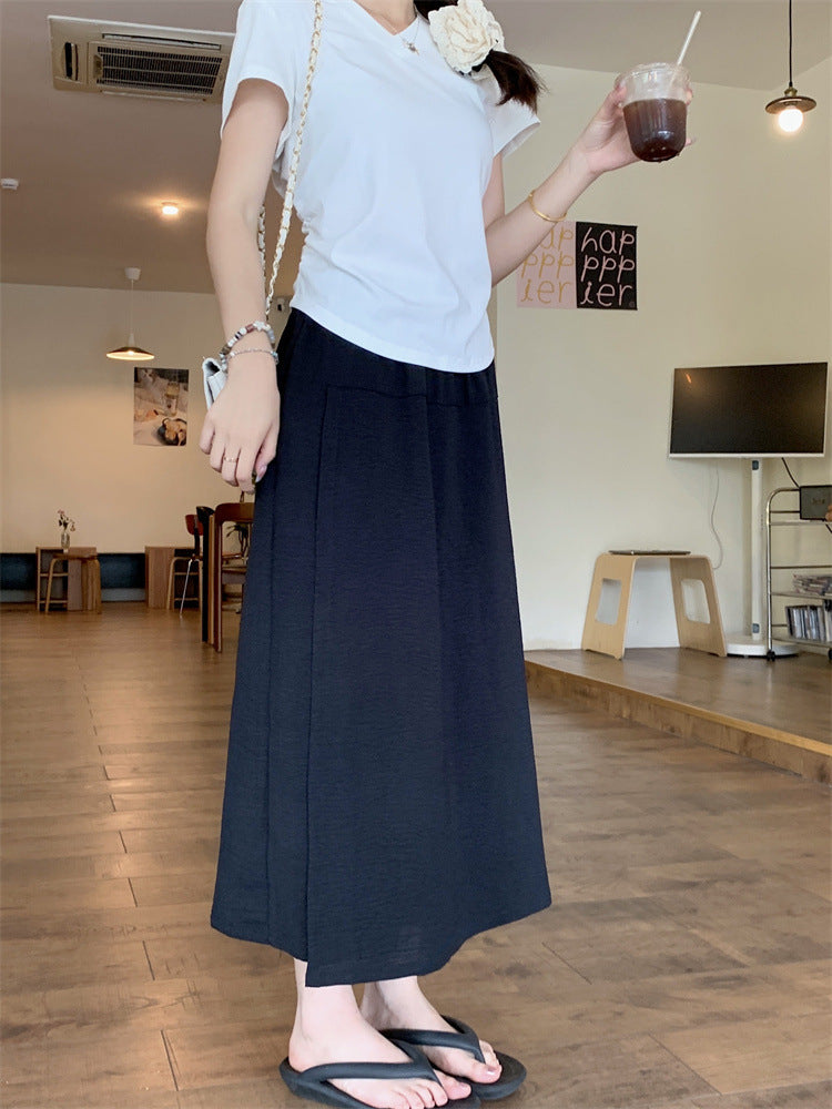 レディースハイウエスト通気性カジュアルパンツ