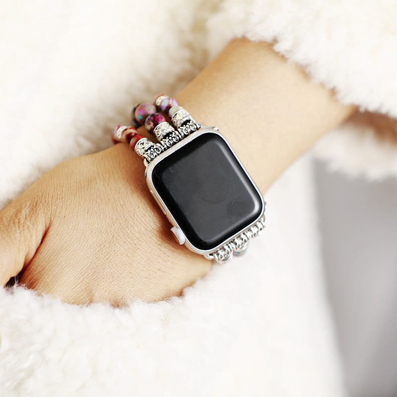 インペリアルジャスパーストレッチApple Watchストラップ