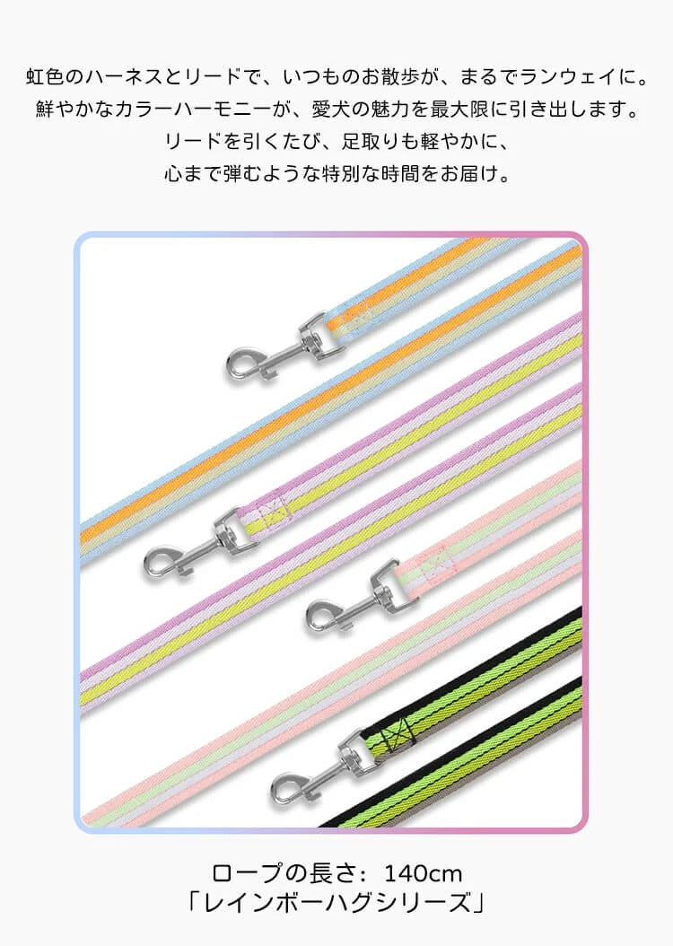 着脱簡単のY字型犬用ハーネスとリードのセット