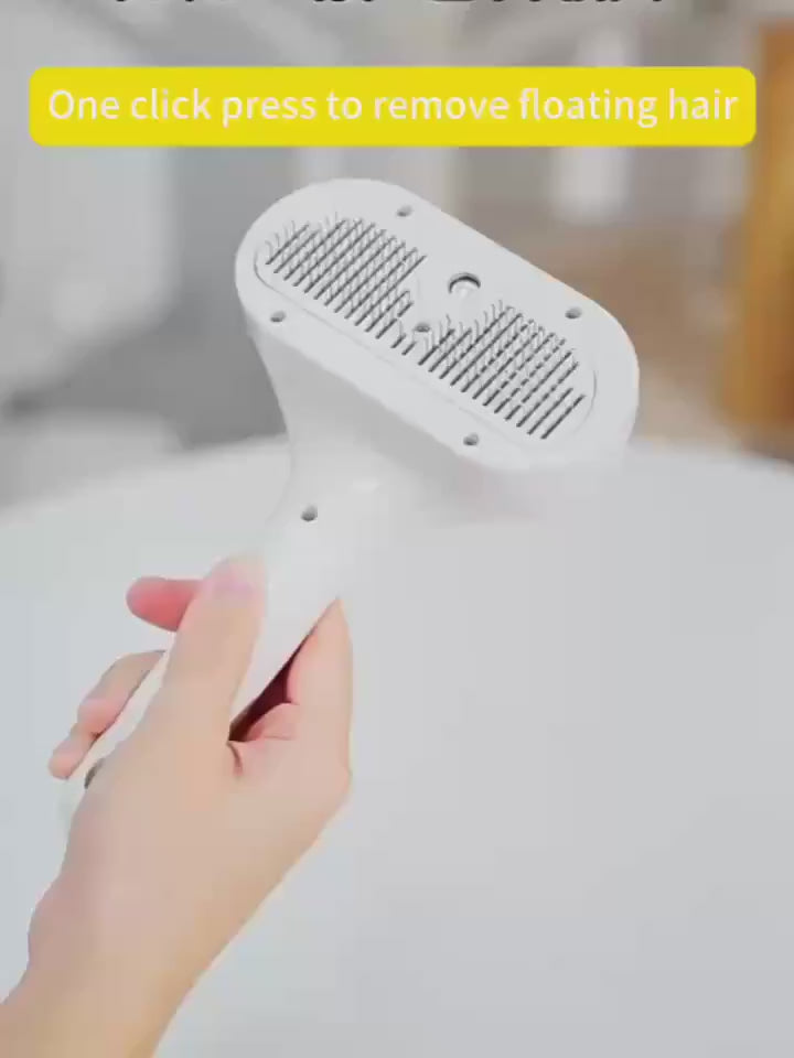 ペット用ヘアスプレーと脱毛用コーム